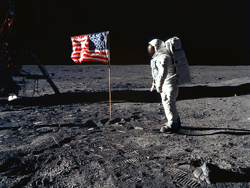 Buzz Aldrin, Apollo 11, July 20, 1969